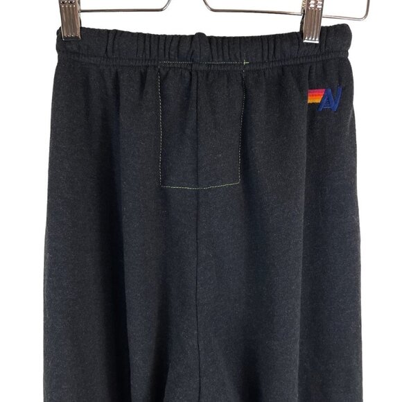 Aviator Nation Logo Celsius High Rise Jogger Sweatpants Charcoal Size S - Picture 4 of 9